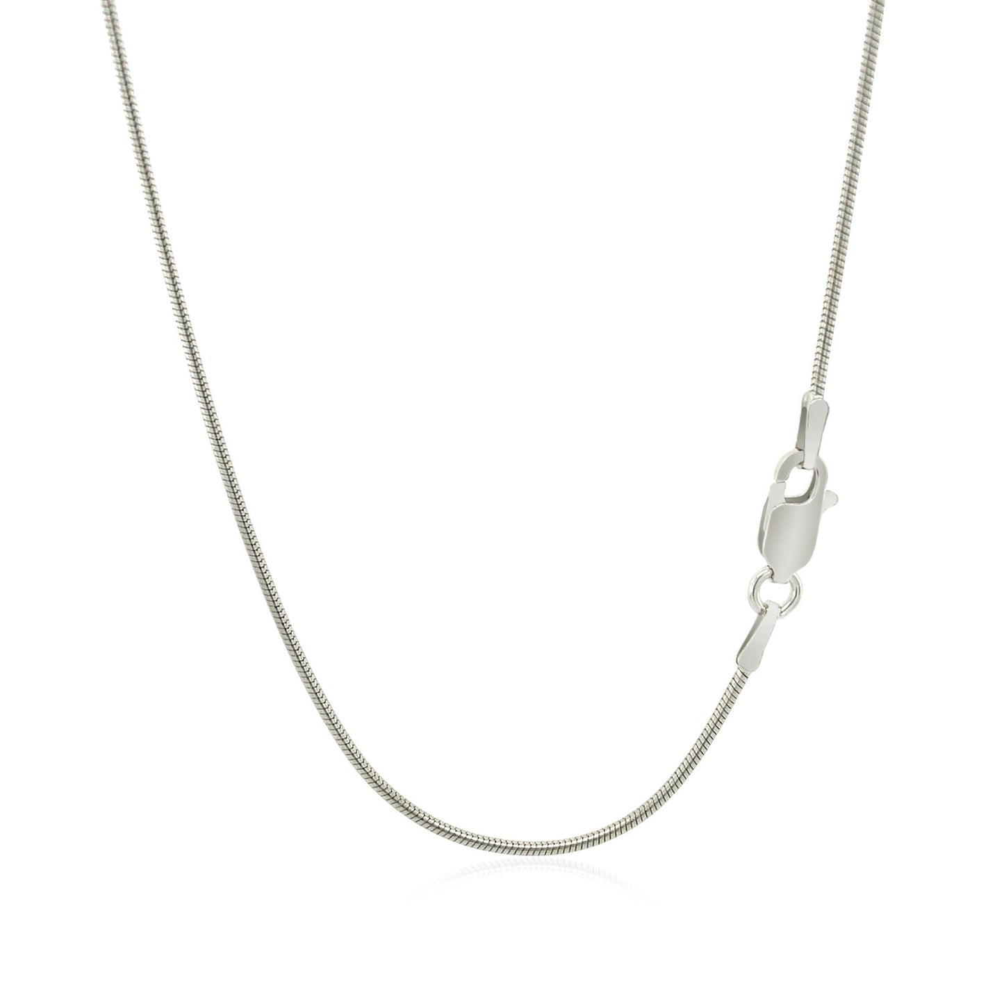 Sterling Silver 1.1mm Snake Style Chain